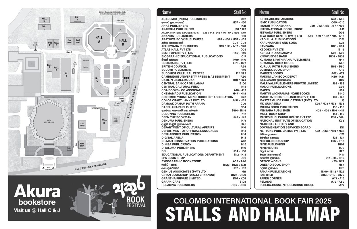 STALLS AND HALL MAP